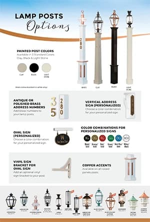 Lamp post style options