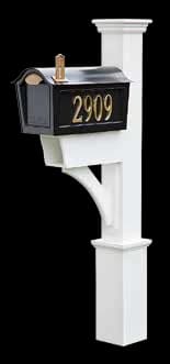 Cedar mailbox post style