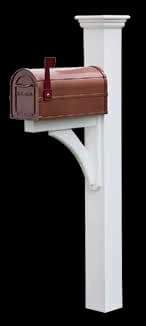 Cedar mailbox post style