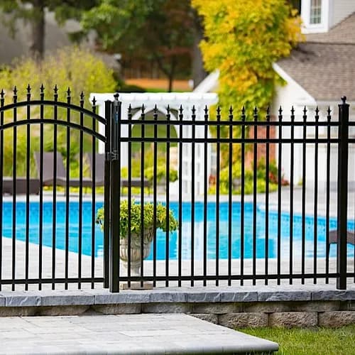 Ornamental aluminum fence — Southington Rustic Fence Company project